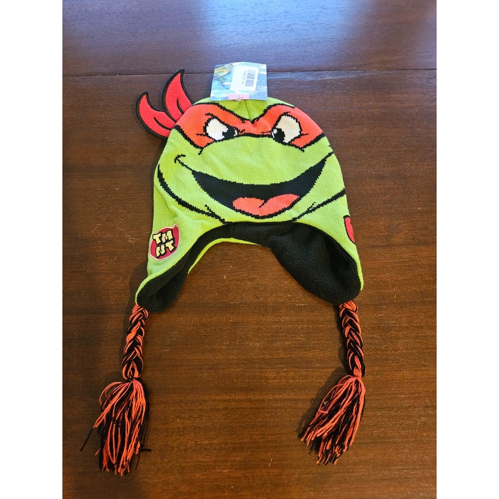 Kids' Teenage Mutant Ninja Turtles Big Face‎ Beanie  NWT